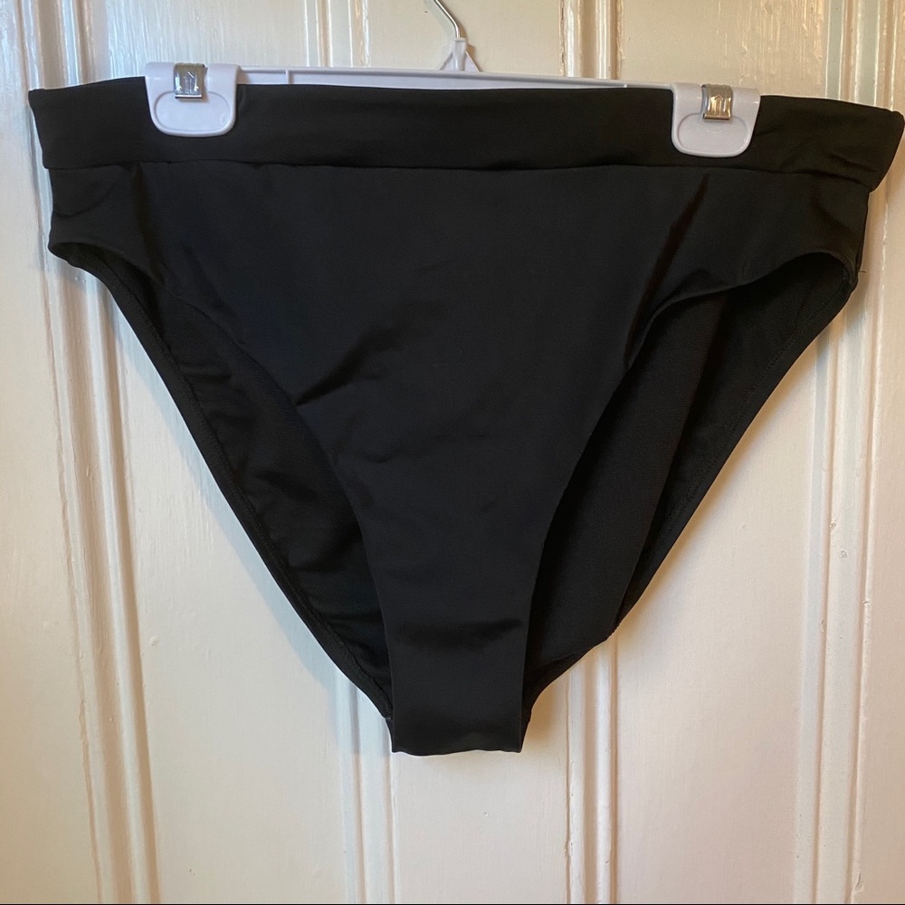 Black High Leg Swim Brief